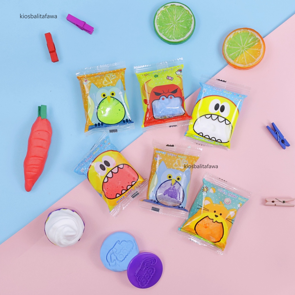 (SATUAN) Mainan Anak Clay Toy / Polymer Clay Play Doh Kreasi Anak Laki Perempuan Slime Lilin Plastisin Babycinnamon