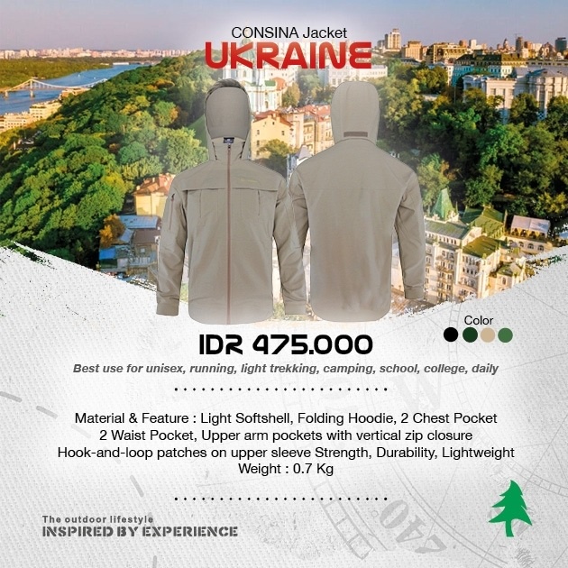 JAKET CONSINA UKRAINE - URBAN TRAVELLING