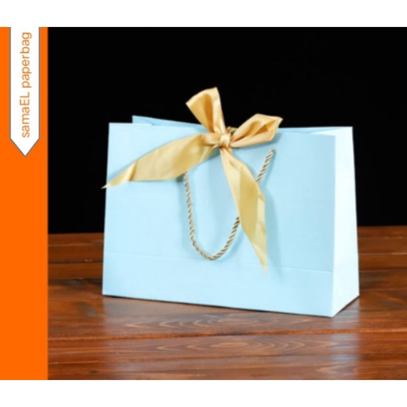 

CUCI GUDANG SALE PREMIUM PAPERBAG ELEGAN . SUPER blue turQoise || Shopee promo.