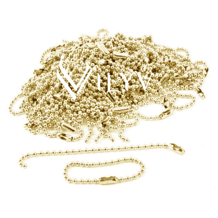 

Rantai biji lada gold / Rantai merica emas / Tali hangtag label / Ball chain silver