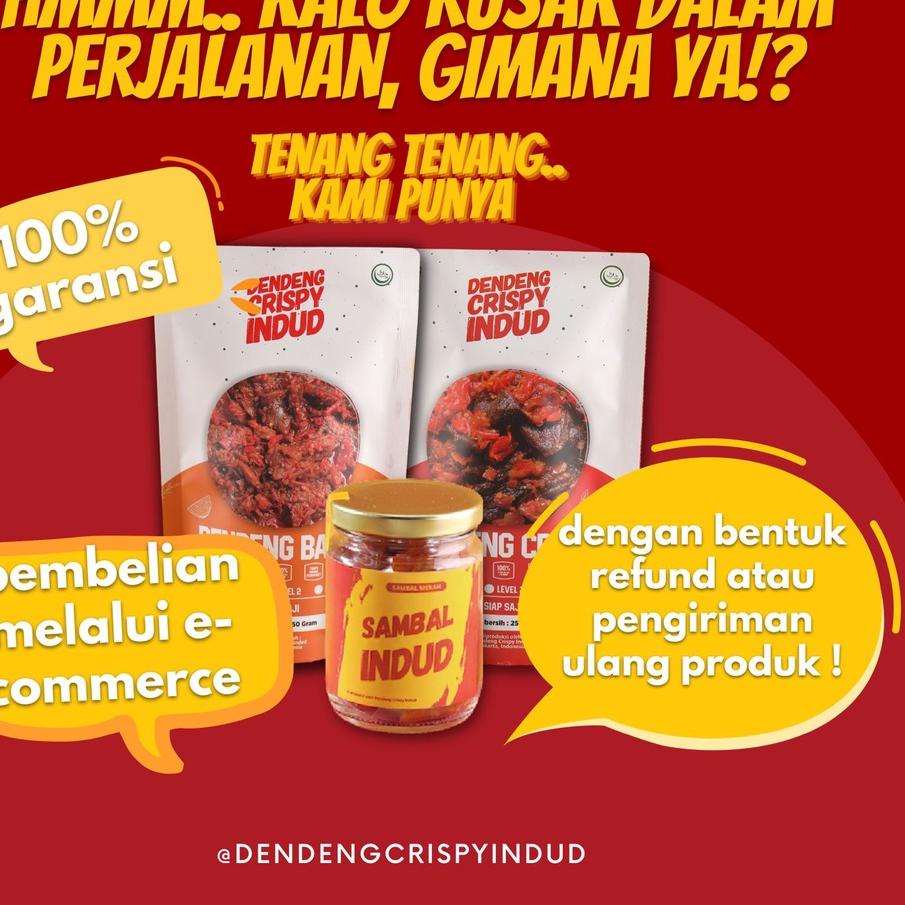 

12.12 HARGA GROSIR Dendeng Sapi Moisty / Basah Balado Indud 125 Gram - 250 Gram 