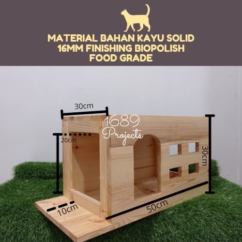 Kandang kucing kayu rumah kucing kayu cat playground cat room