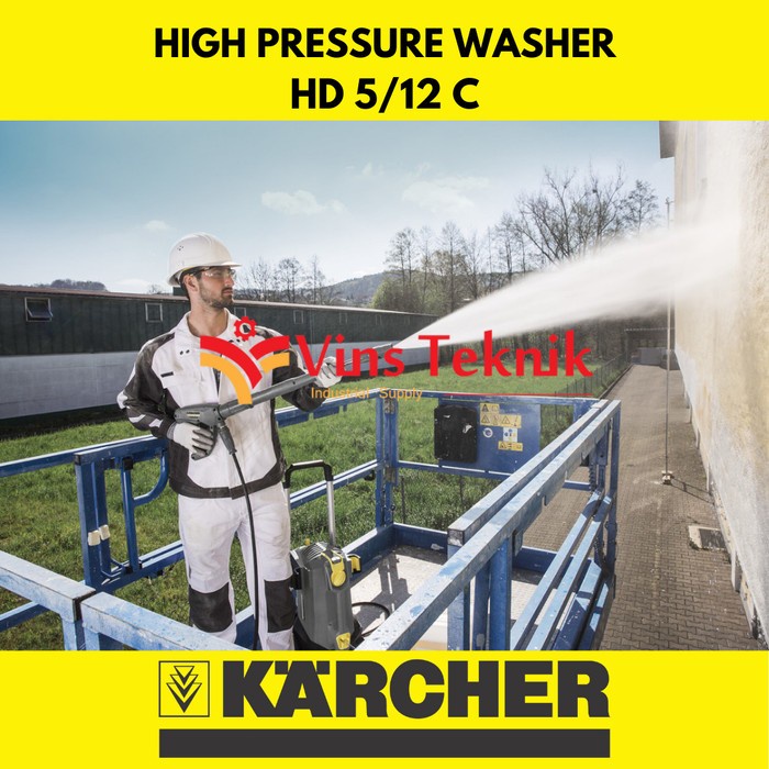 Karcher Hd 5/12 C Heavy Duty Jet Cleaner Water Pressure Cold Water