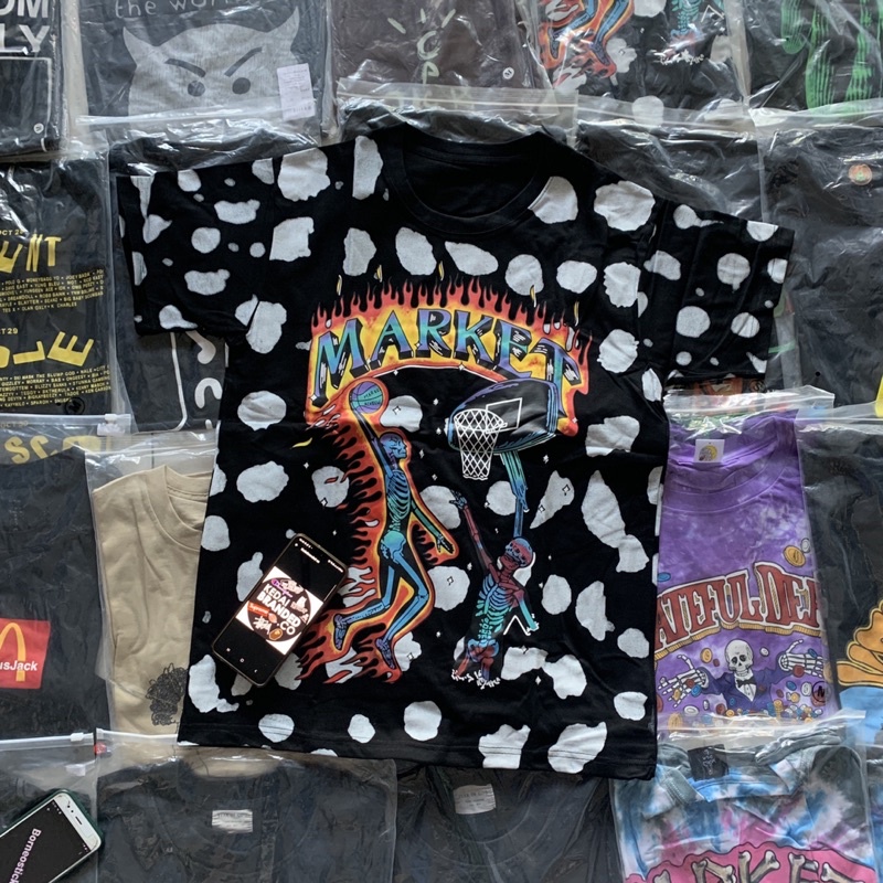 MARKET BASKET KAOS MOTIF SAPI