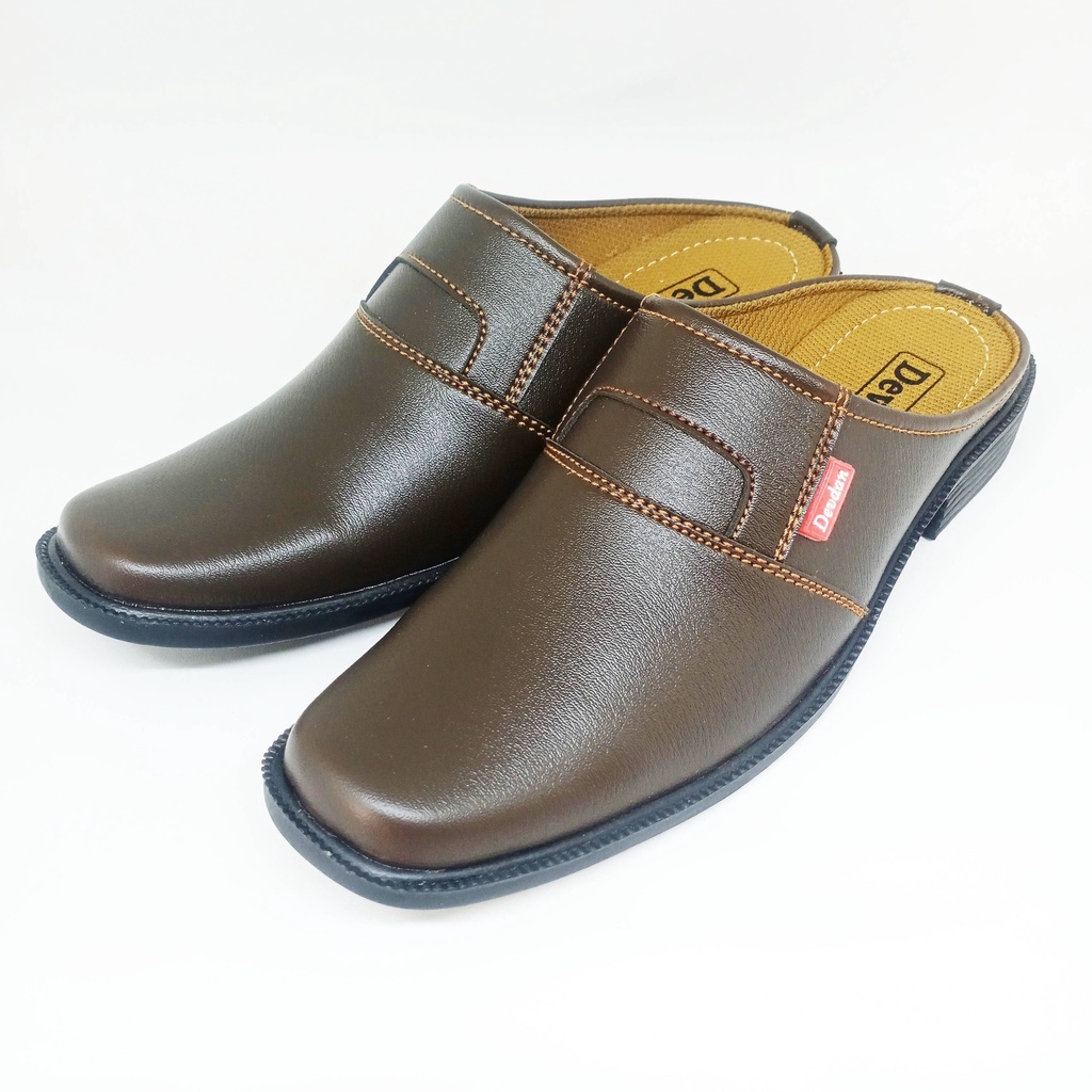 Devdan Sepatu Pantofel Pria Slop Bustong Kerja Kuliah Kantor Cowok Tutong Slip On 39-43 DB01