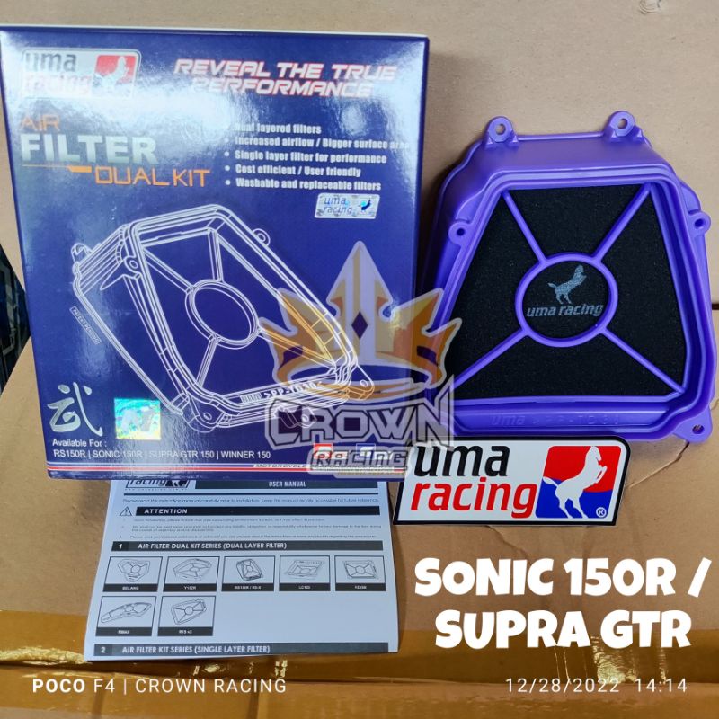 Filter Saringan Udara Hawa Uma Racing Sonic 150R / Supra GTR