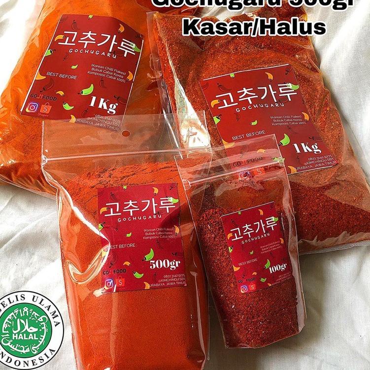 

ㅨ GOCHUGARU KOREA 100gr HALAL - Cabe Original Korea Gochukaru Cabai め