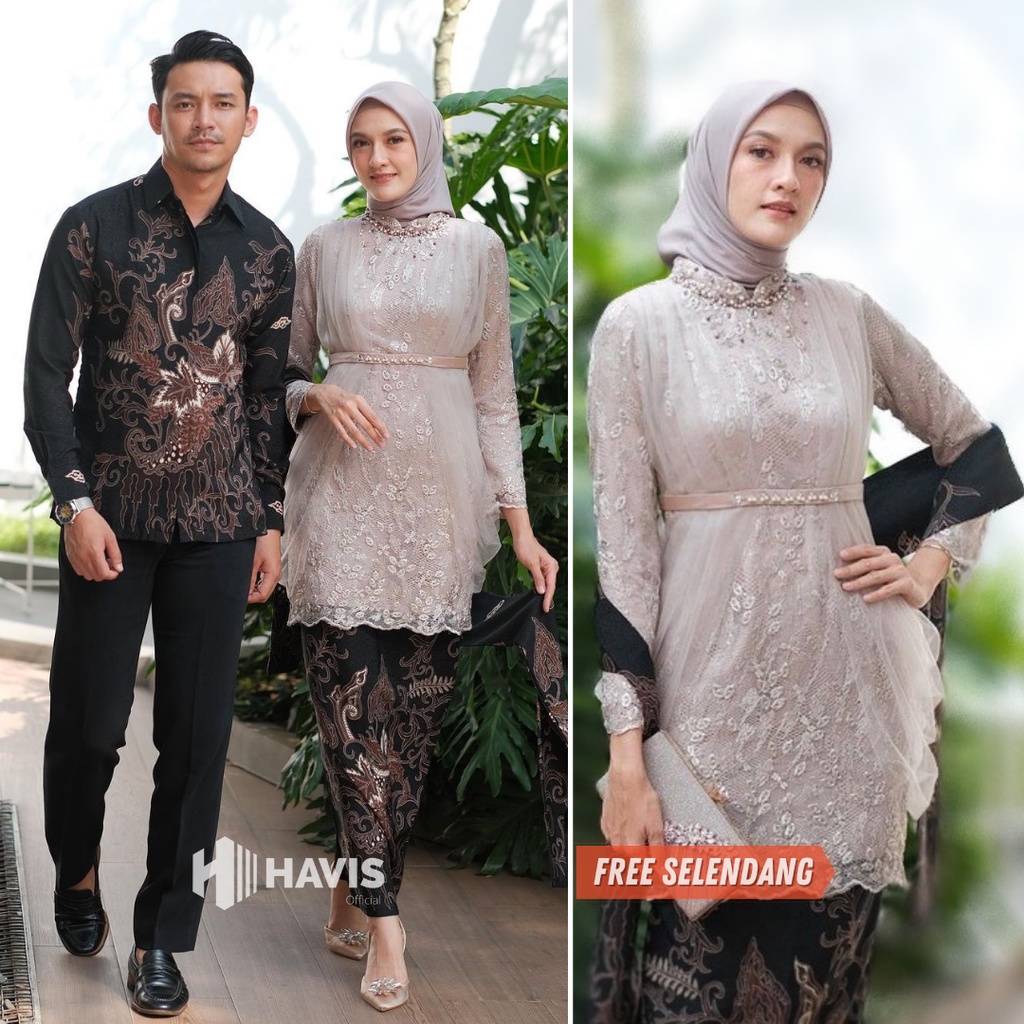 Kebaya Couple Modern Kebaya Wisuda Lamaran Tunangan Baju Kondangan Batik Brukat Terbaru Baju Couple Pasangan Terbaru 2022