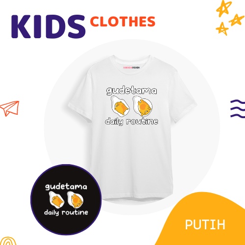 Kiarashafa - Baju Anak / Kaos Anak Motif Gudetama