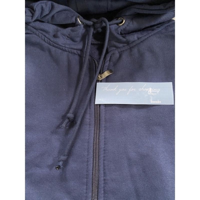 Jaket Hoodie Polos Resleting Dark Brown Zipper Wanita &amp; Pria Distro Oversize Carla