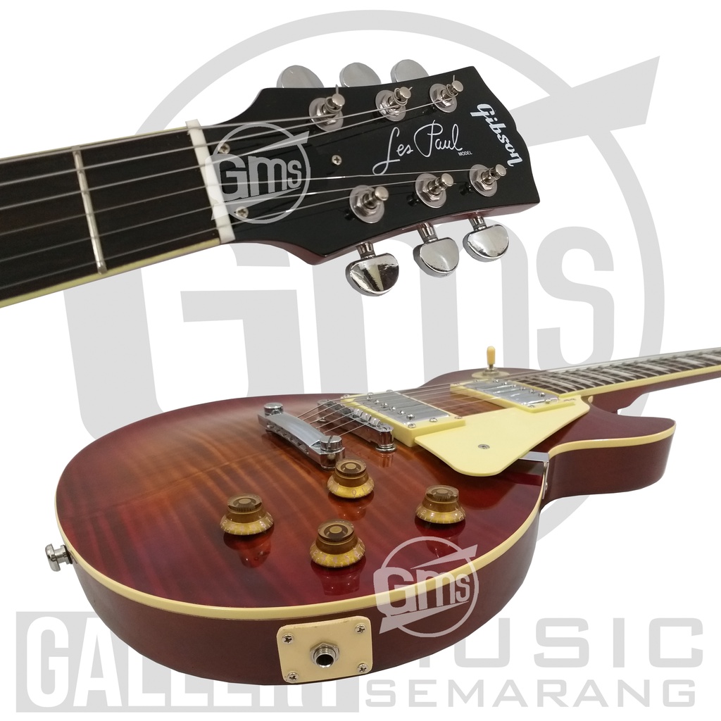 Gitar Elektrik Gibson Les Paul Bonus Packing Kayu dan Bubble Warp