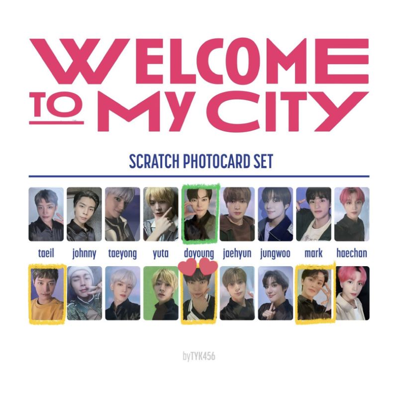 LIMITED MERCH WELCOME TO MY CITY NCT 127