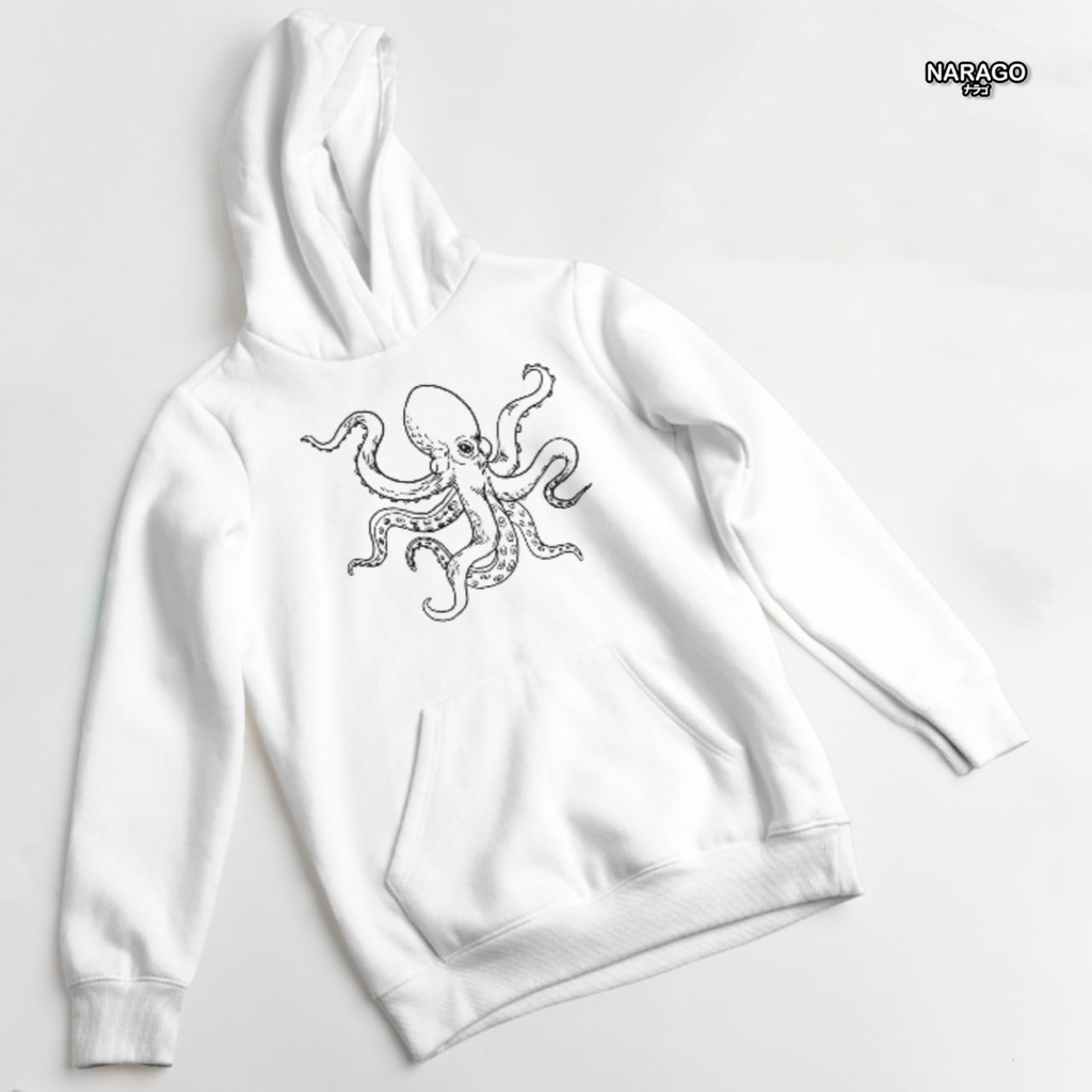 Nara.Grosir - Hoodie Jumper Octopus l Sweater Hodie Unisex