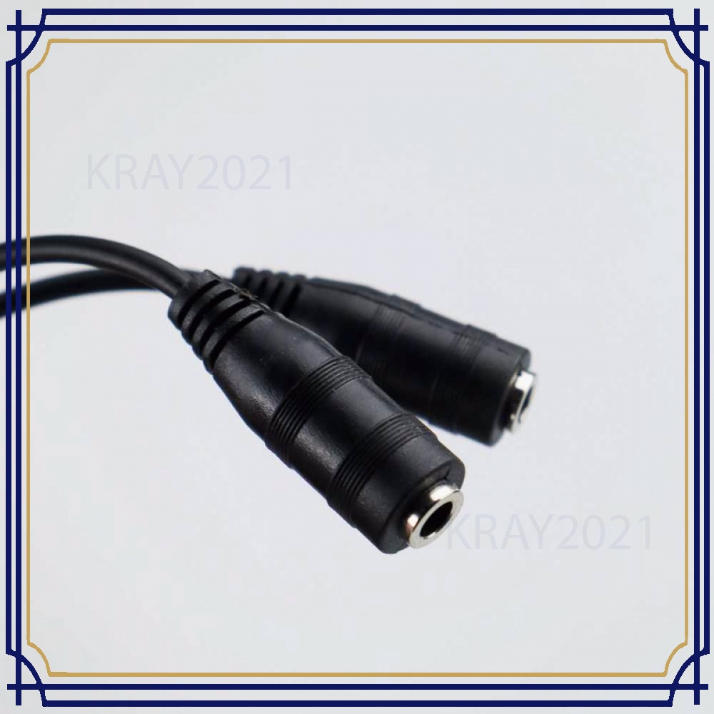 Splitter Audio Cable 3.5 mm Male to Dual 3.5 mm Female -CB747