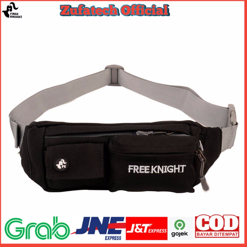 Free Knight Tas Pinggang Olahraga - N3233 - Black