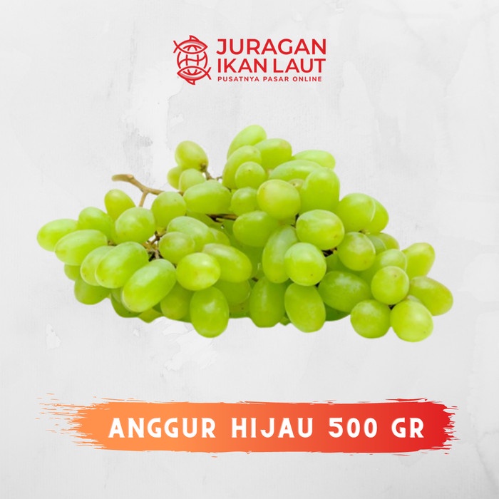 

Buah Anggur Hijau Segar Berkualitas - 500 Gram