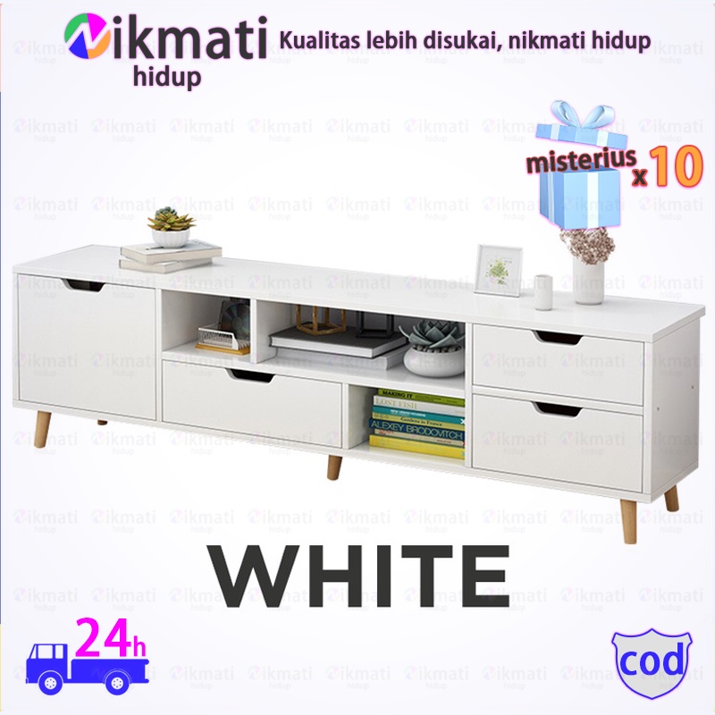 Kabinet TV rumah tangga praktis modern apartment kecil ruang tamu meja teh kombinasi kabinet dinding