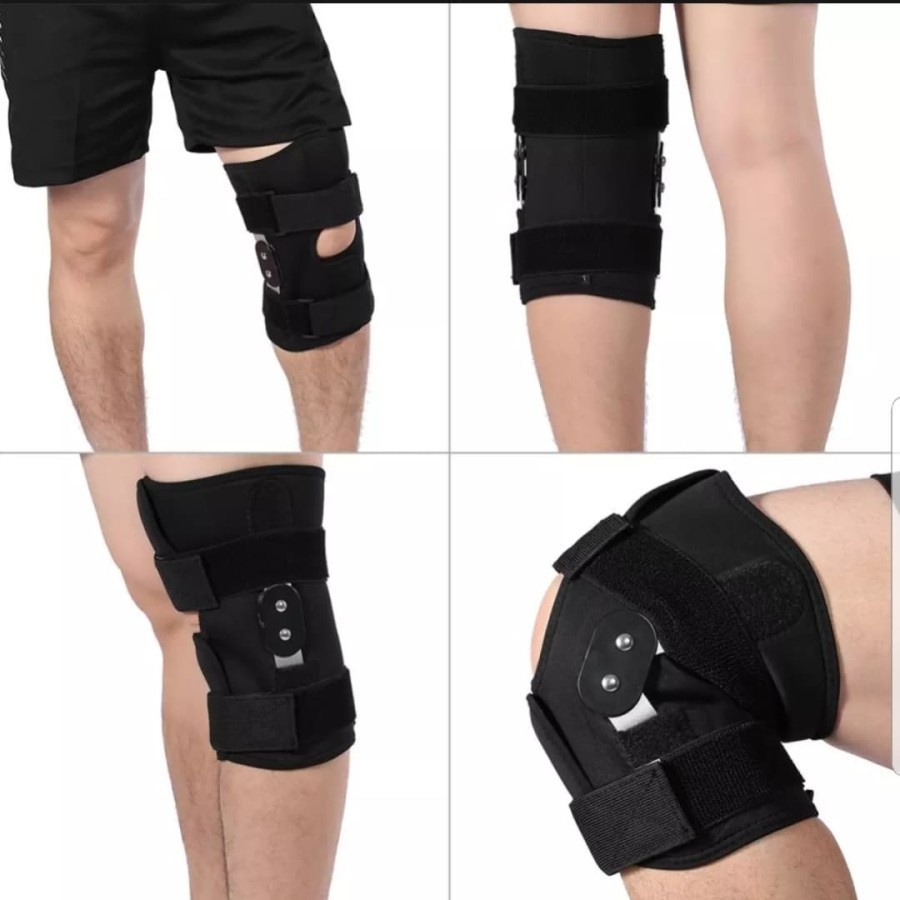 Deker Lutut Knee Support With Alumunium Plate Deker penyangga Lutut Knee Pad Strap