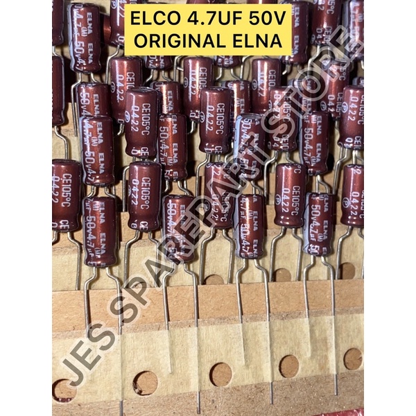 ELCO 4.7UF 50V ORIGINAL ELNA