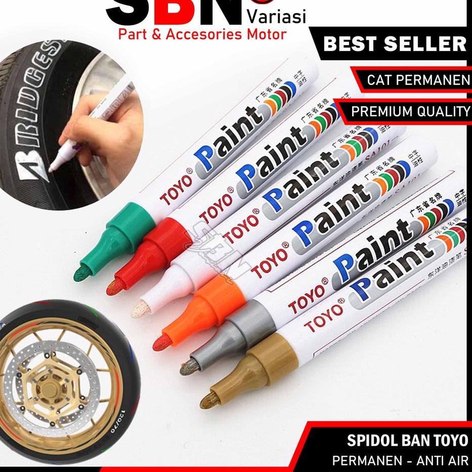 ✧ Spidol Ban Toyo / Spidol Untuk Ban Motor Mobil / Spidol Warna Permanen / Cat Ban Babylook Thailook