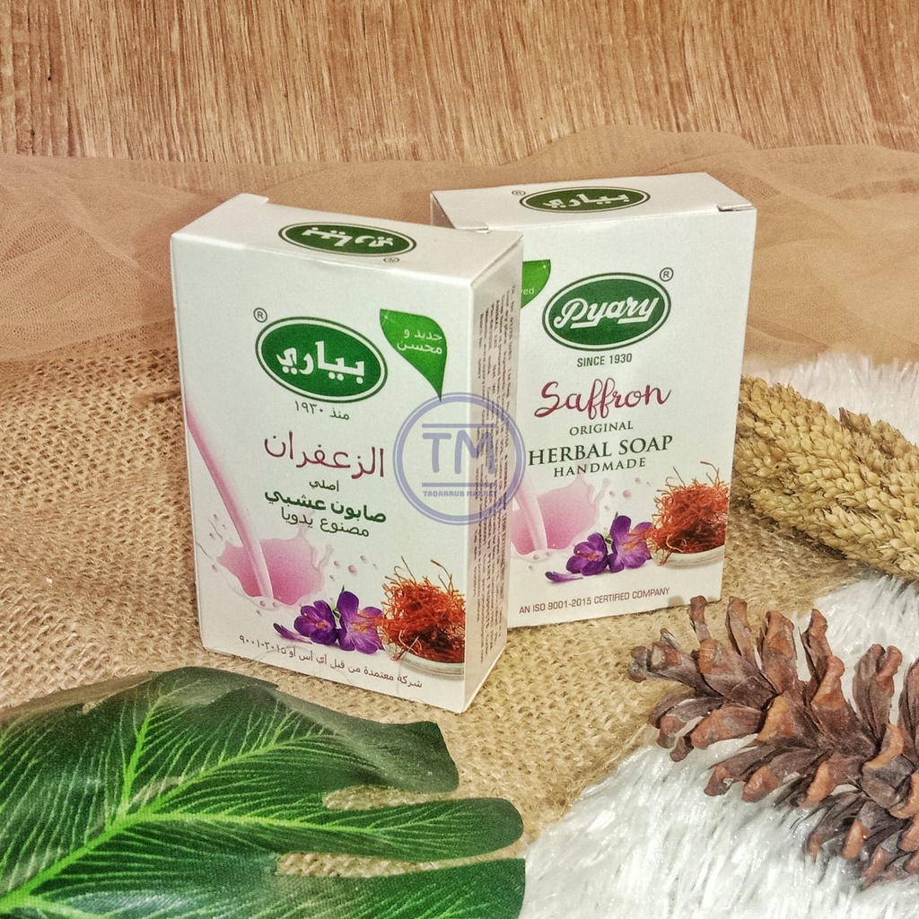 (1 LUSIN) Sabun Herbal Arab Pyary Original Saffron Sabun Pyary Saffron Sabun Saffron