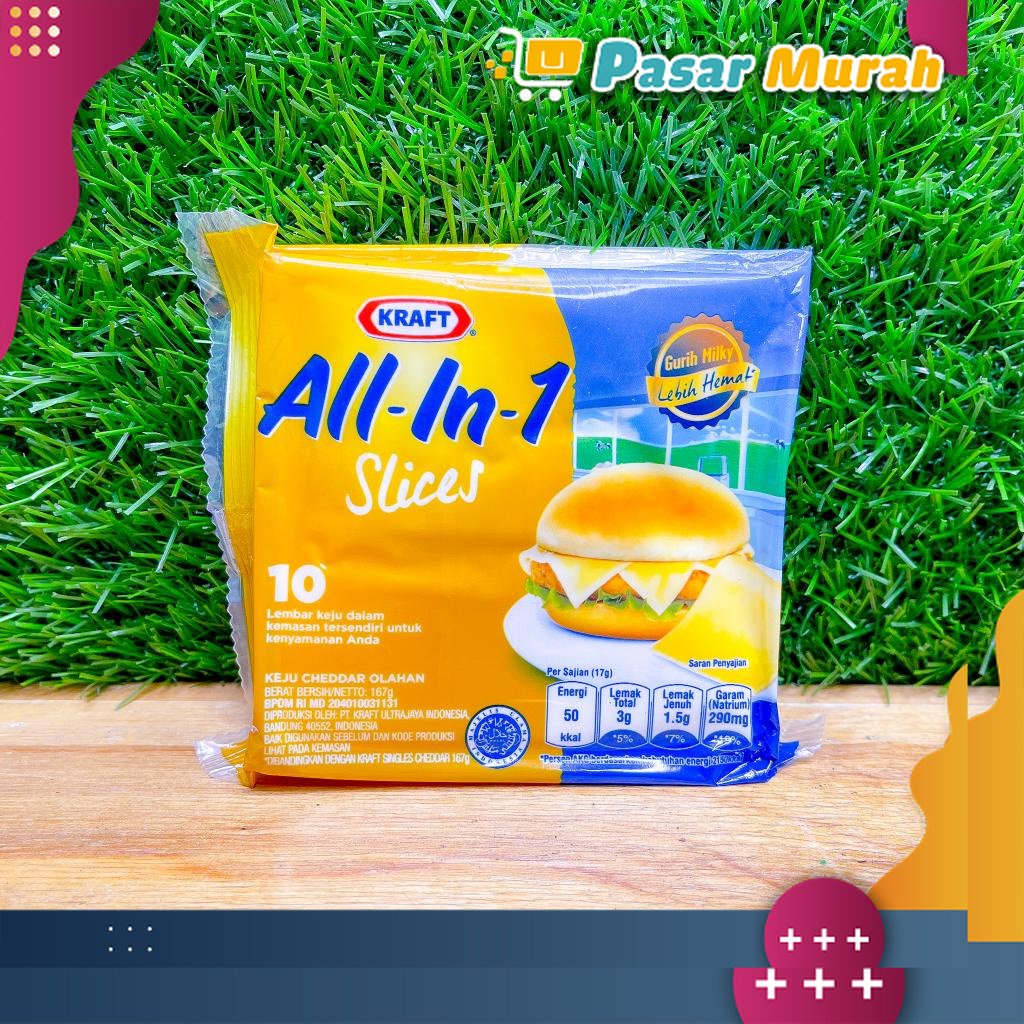 

Keju Kraft All in One 10 Slice 167 Gram | Pasar Murah Medan