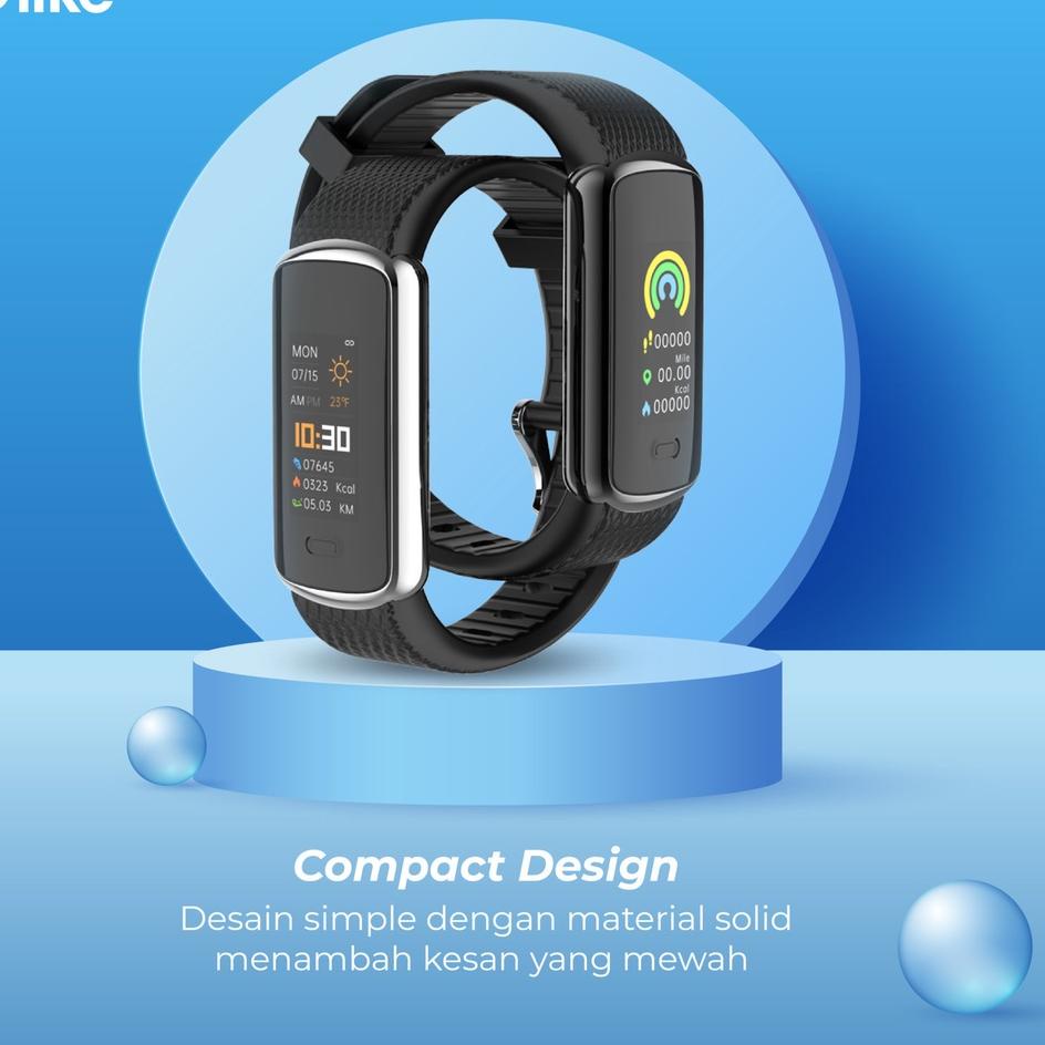 Baru Bermanfaat Olike Smartband ZEA Metal Frame Waterproof IP67 Jam Tangan Health Monitoring Garansi