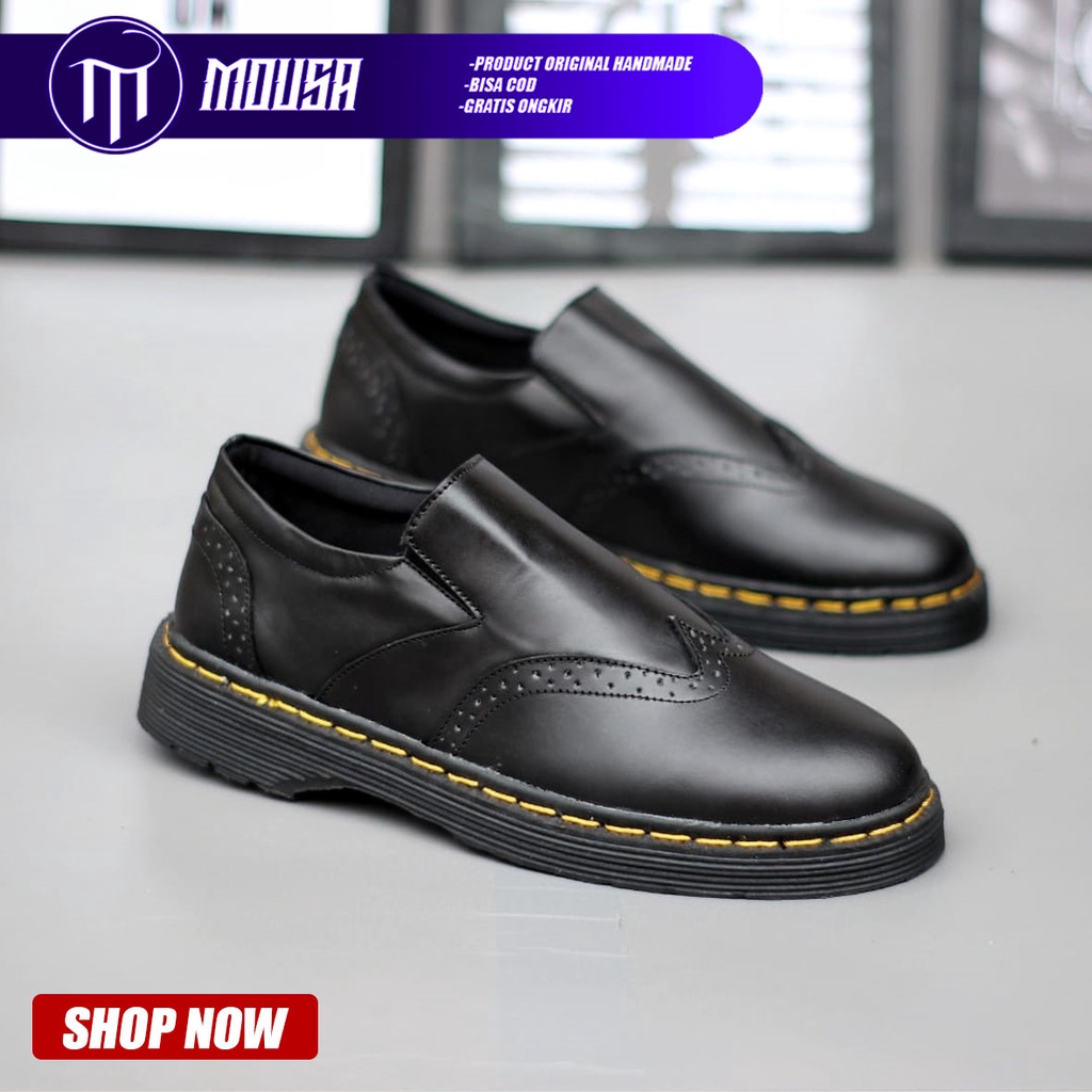 Sepatu Loafers Pantofel Formal Slip On Pria Mousa Libra