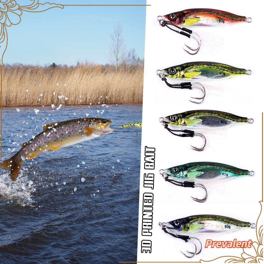 Preva Simulasi Logam Memancing Umpan Pancing Laut Warna-Warni 40G Lead Casting