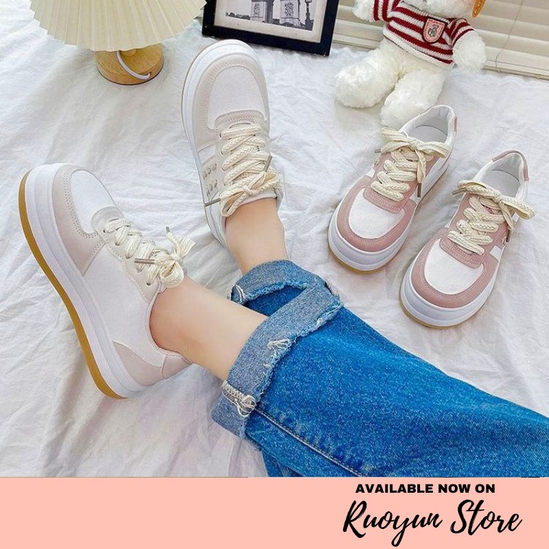 RYX - L-OVE Darling Sepatu Sneakers Tali Wanita Fashion Casual / Olahraga - Ori Import