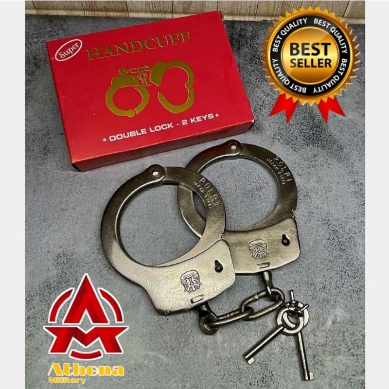 Borgol Tangan Merah | Handcuff | Borgol Security | Borgol Polisi