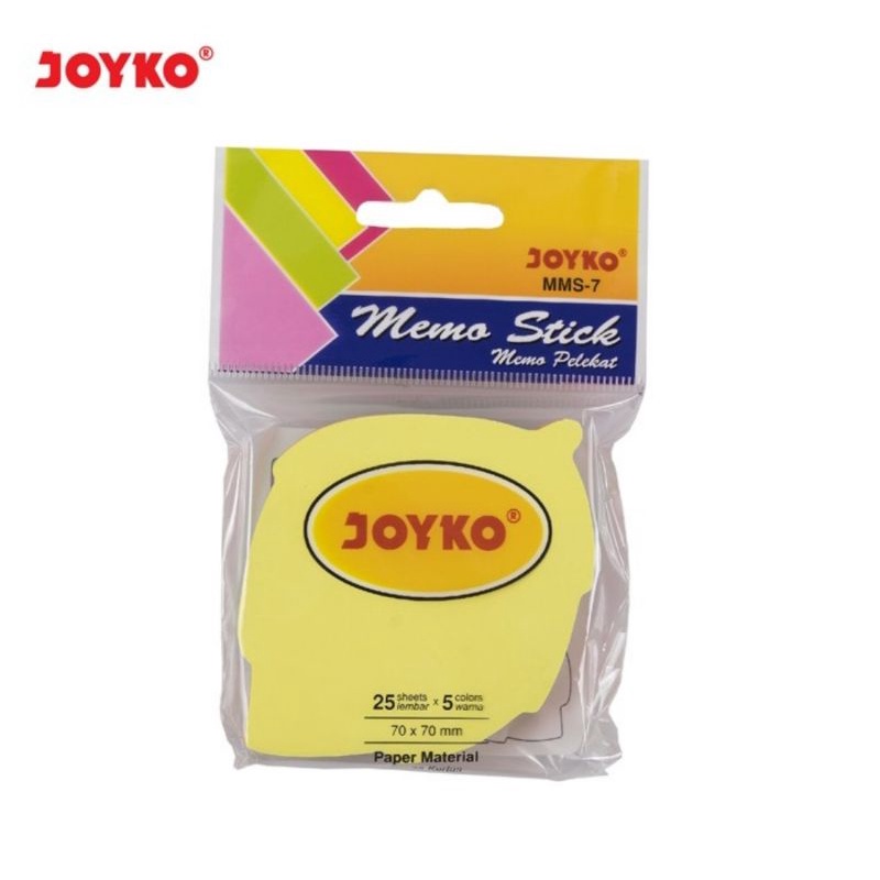 

Memo Pelekat Kertas Joyko MMS-7 Memo Stick Daun 5 Colors