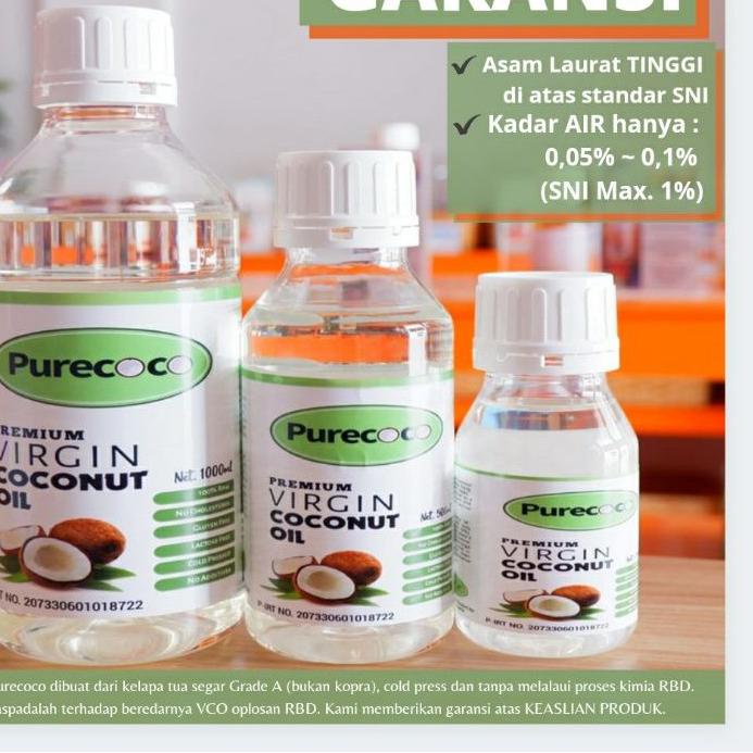 

Import ✨Terbaik✨ VIRGIN COCONUT OIL (VCO) Purecoco 250ml 