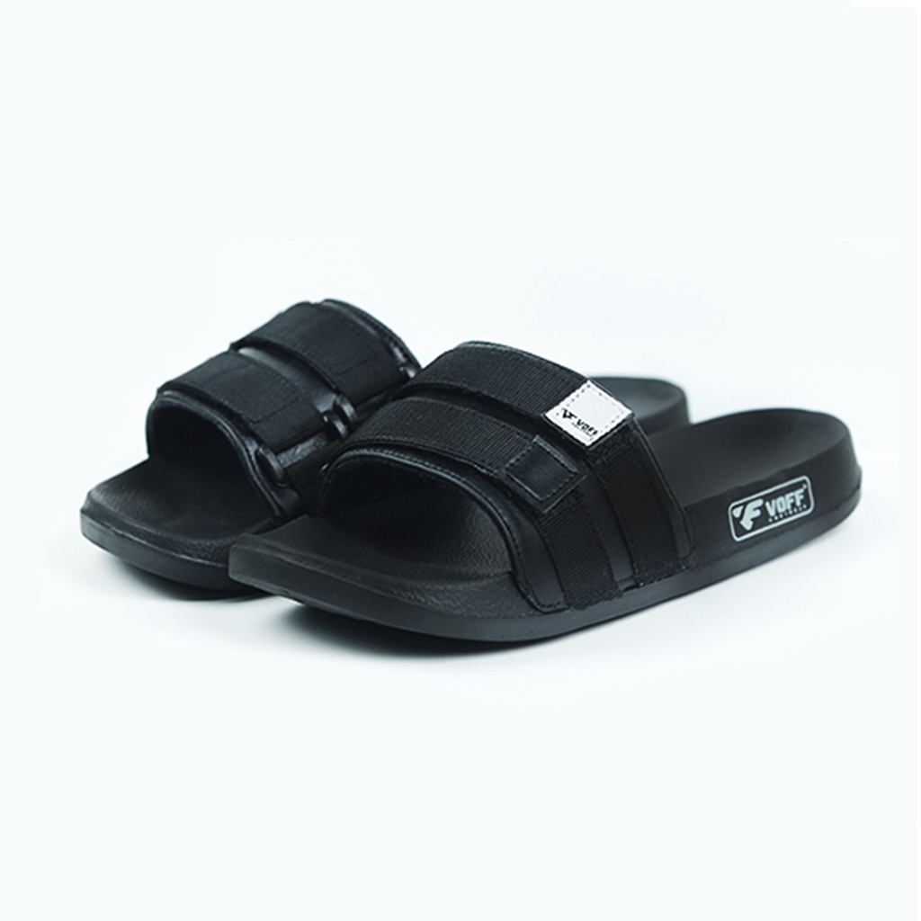 Voff Official Store - Giza Full Black | Slippers | Sandal Unisex