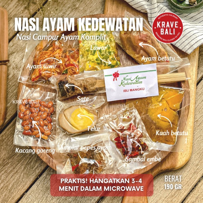 Jual Nasi Ayam Kedewatan Bu Mangku Makanan Khas Bali Asli Gr Tx