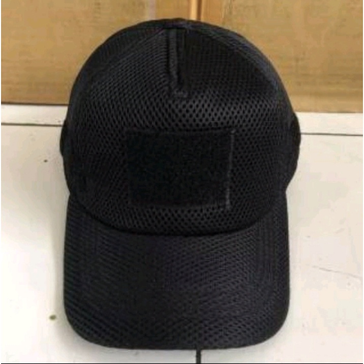 topi taktical polos/ topi jaring polos / topi polos/topi dobemes jaring polos hitam