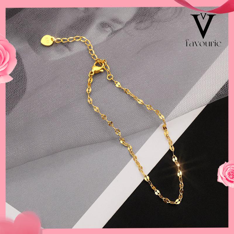 CODGelang Kaki Titanium Lapis Emas 24k Gold Anti Luntur  Anti Karatan-FA