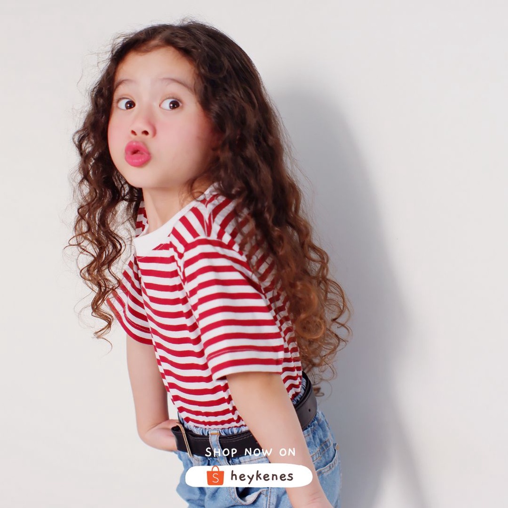 Heykenes Kaos Anak Striped Cotton 30s