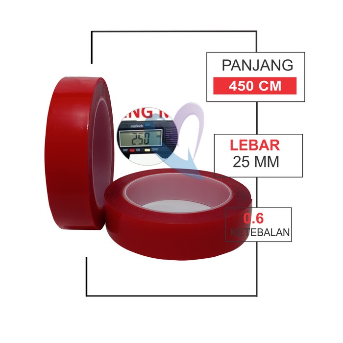 

✨NEW✨ - 3M Double Tape Clear Transparant Lem Kaca Bening Dobel Perekat Foam