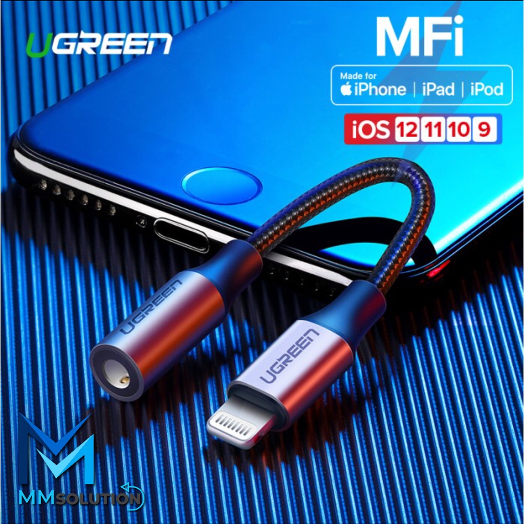 UGREEN MFI Lightning to Jack 3.5mm Audio Adapter iPhone Converter