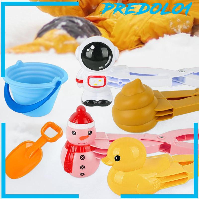 [Predolo1] 6x snowball makers Tools Pembuat Jepit Mainan Salju Untuk Olahraga Pantai