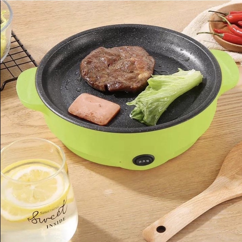 Grill Pan Panci Listrik Serbaguna Portable / Alat Panggang BBQ masak goreng