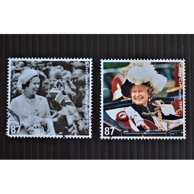 

✨NEW✨ - G 166 - PERANGKO GREAT BRITAIN - QE II - 2V - USED .