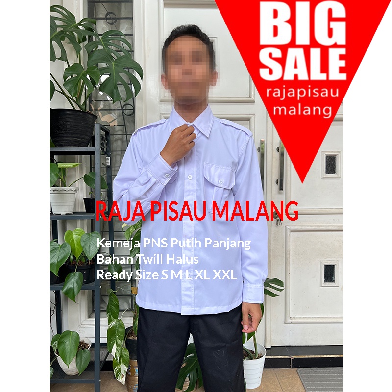 Setelan Kemeja Pns Putih Kemeja Pdh Putih Lengan Panjang Seragam Pns Putih Baju Pns Kemeja Kerja Putih Pria Bahan Twill Pakaian