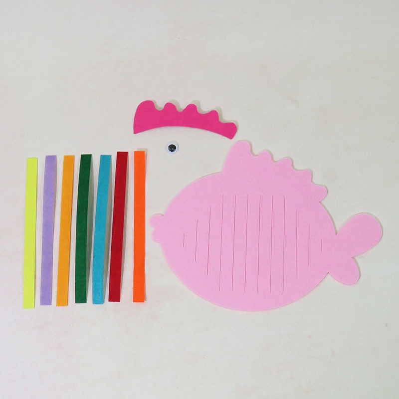 Mainan Anak DIY Knitting Flanel - Art Craft Anak - Menganyam Eva Flanel