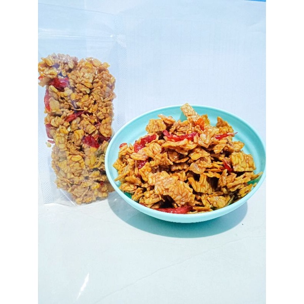 

Kering Tempe Pedas Manis Renyah 250 gram