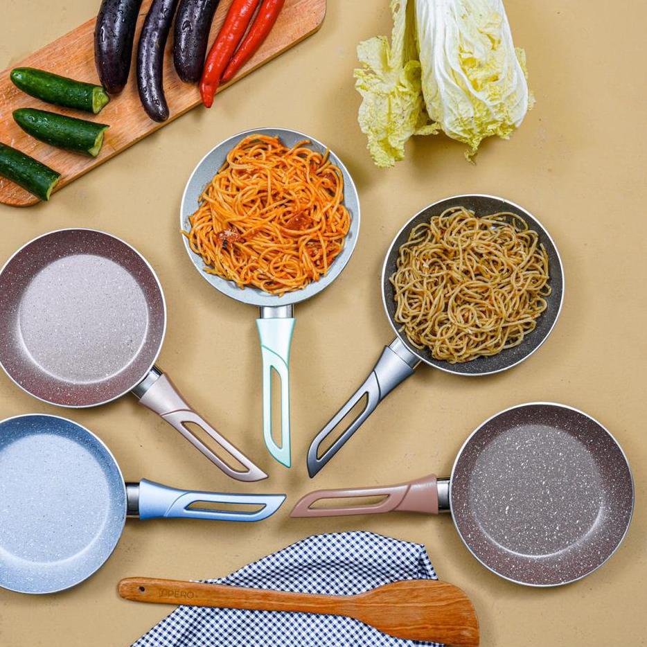 Segera PERO FRYPAN NONSTICK GRANITE 18CM / WAJAN TANPA MINYAK / WAJAN MPASI