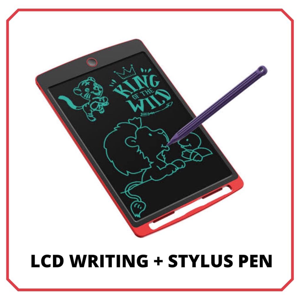 PAPAN MENULIS DAN MENGGAMBAR ANAK / PAPAN TULIS DIGITAL / ALAT MENGGAMBAR/MENULIS ANAK - LCD DRAWING WRITING PAD TABLET/PAPAN TULIS DIGITAL ANAK 8.5 INCH / PAPAN TULIS ANAK UNTUK GAMBAR LCD LED 8.5 Inch With STYLUS PEN