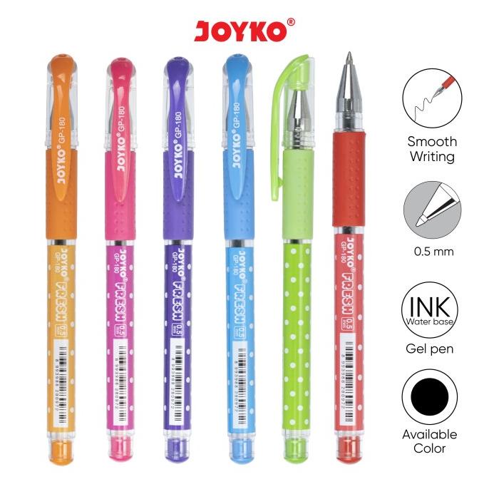 

Gel Pen / Pulpen / Pena Joyko GP-180 / Fresh / 0.5 mm