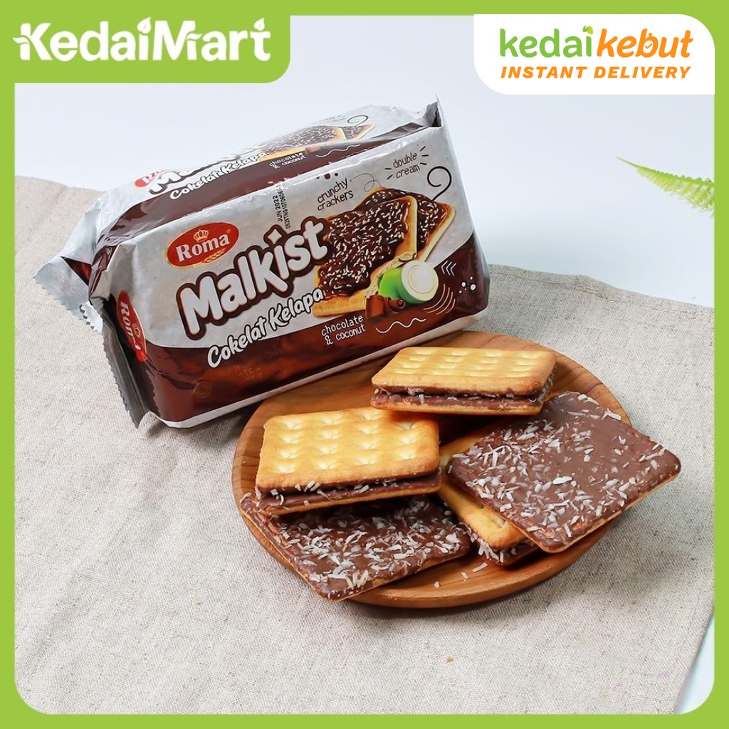 

Roma Malkist Crackers Cokelat Kelapa 135 Gram